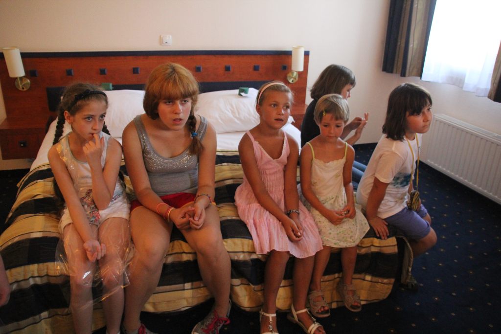 Dzieci z półkolonii w Qubusie