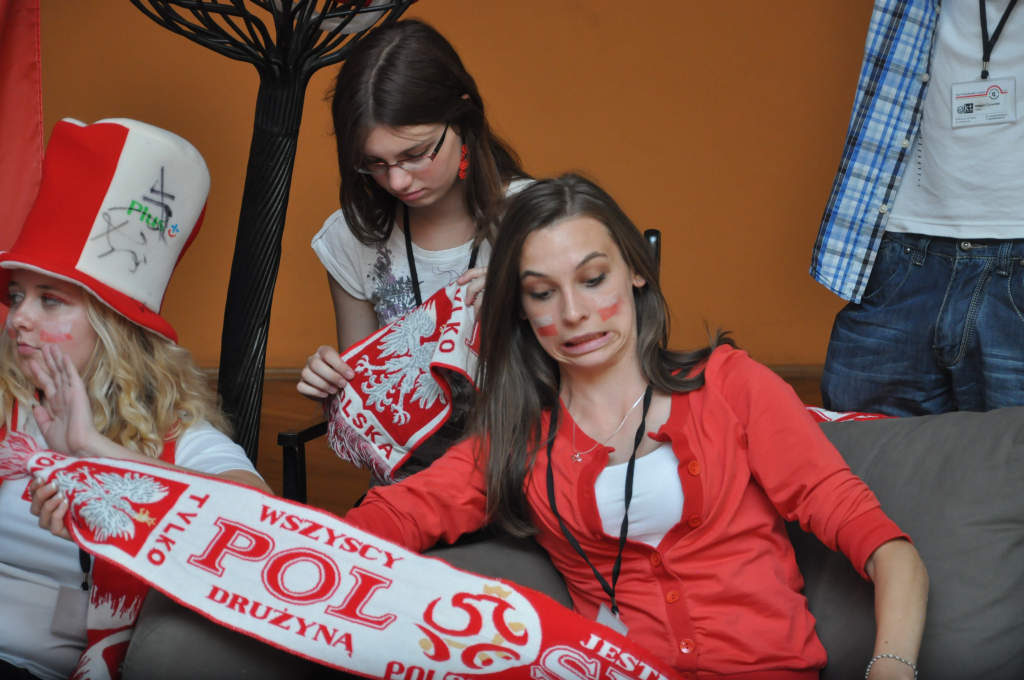 Uczestnicy Lata w Teatrze kibicowali polskim siatkarzom