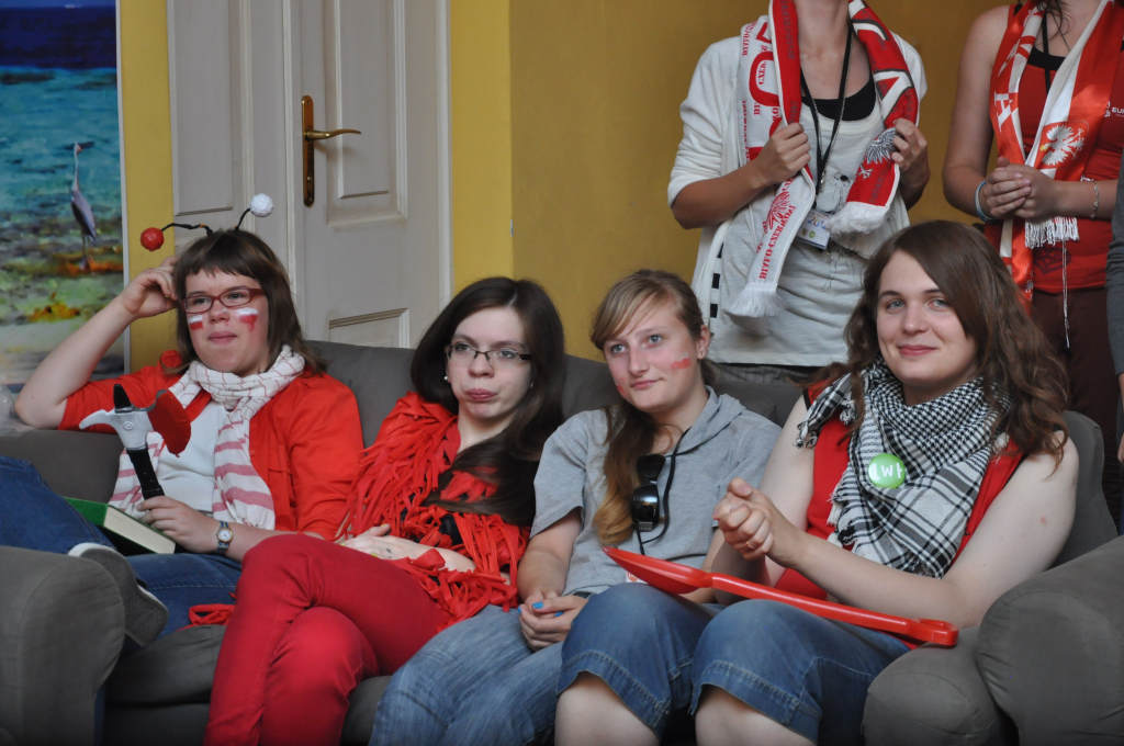 Uczestnicy Lata w Teatrze kibicowali polskim siatkarzom