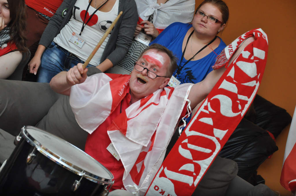 Uczestnicy Lata w Teatrze kibicowali polskim siatkarzom