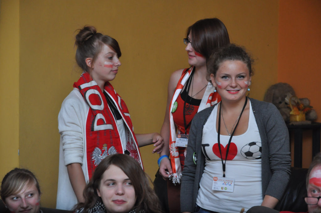 Uczestnicy Lata w Teatrze kibicowali polskim siatkarzom