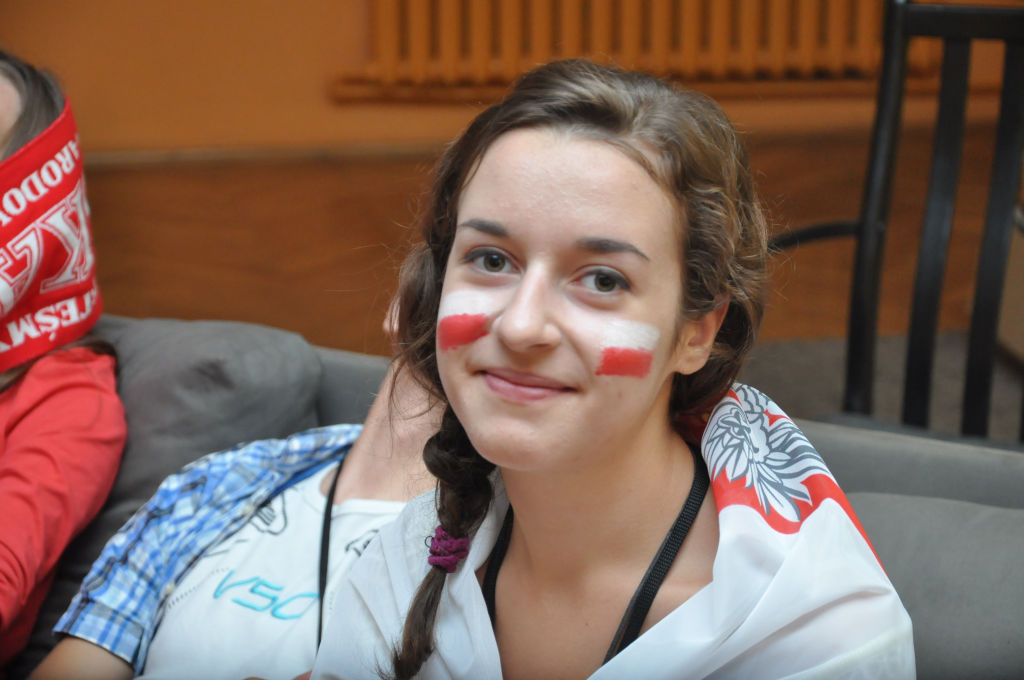 Uczestnicy Lata w Teatrze kibicowali polskim siatkarzom