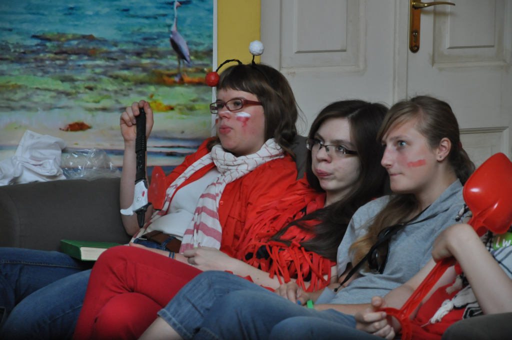 Uczestnicy Lata w Teatrze kibicowali polskim siatkarzom