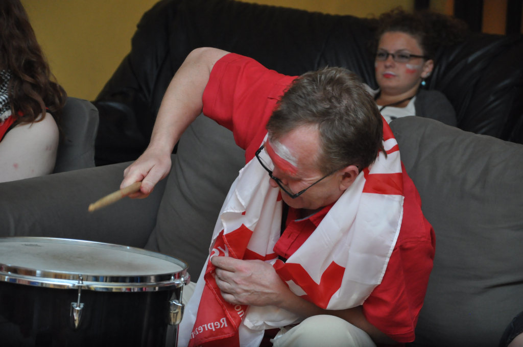 Uczestnicy Lata w Teatrze kibicowali polskim siatkarzom