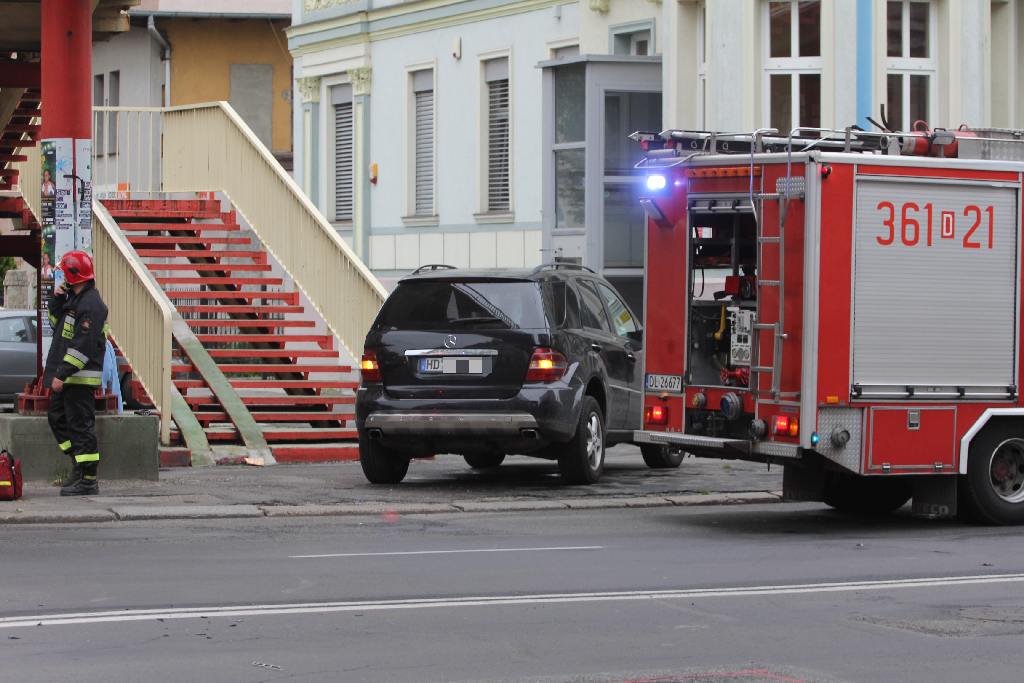 Wypadek na ulicy Piastowskiej