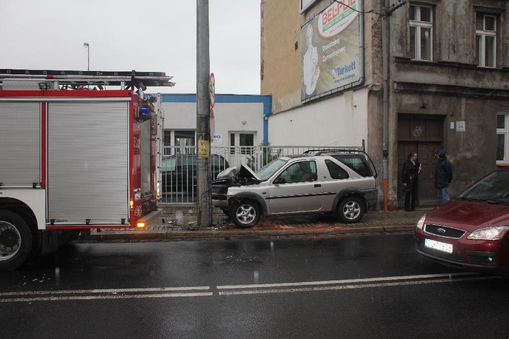 Potrącenie pieszej na chodniku przy Kartuskiej
