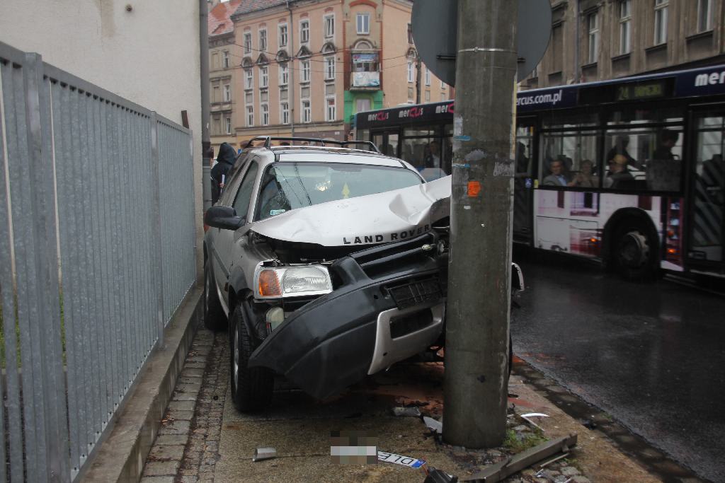 Potrącenie pieszej na chodniku przy Kartuskiej