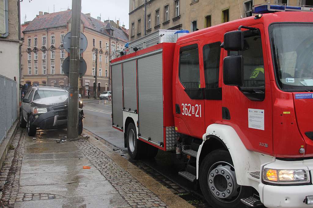 Potrącenie pieszej na chodniku przy Kartuskiej