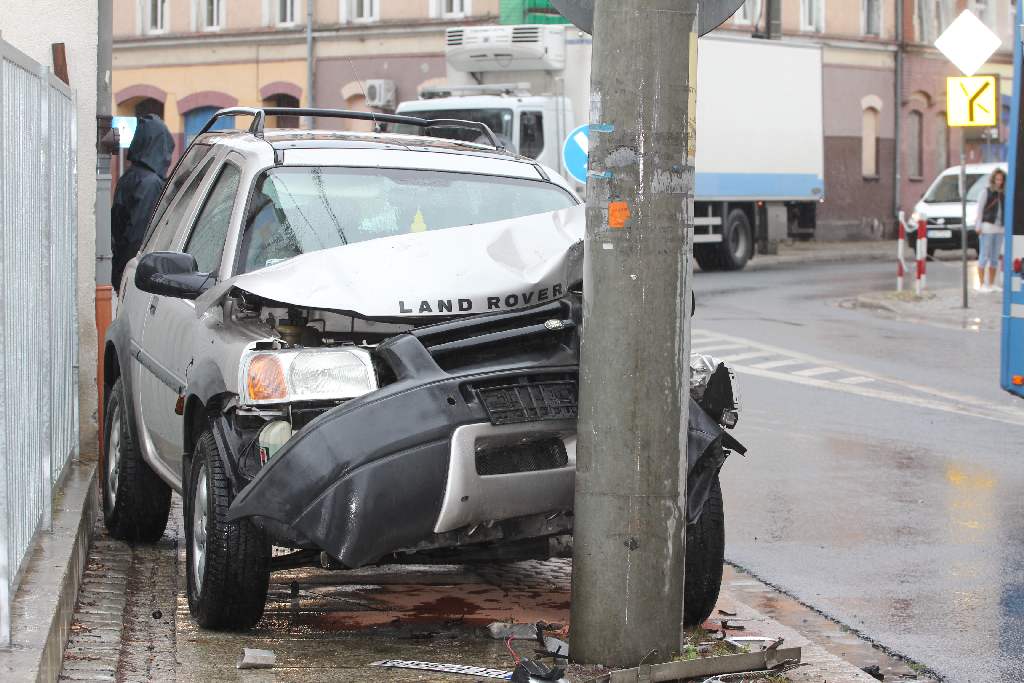 Potrącenie pieszej na chodniku przy Kartuskiej