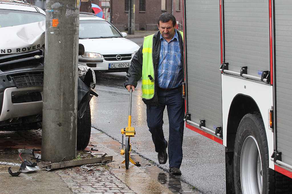 Potrącenie pieszej na chodniku przy Kartuskiej