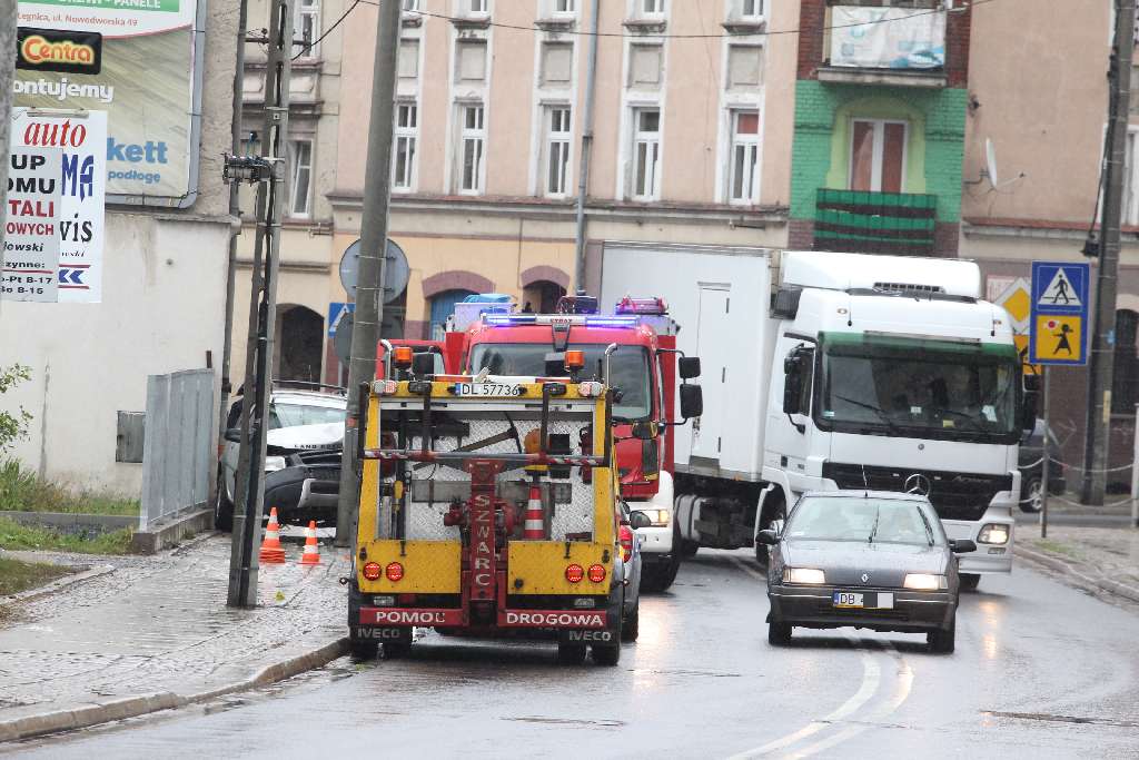 Potrącenie pieszej na chodniku przy Kartuskiej
