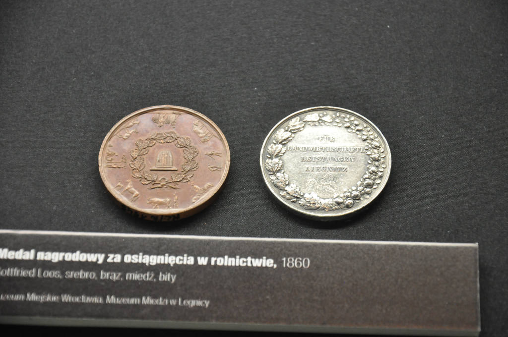 Medale legnickie w Muzeum Miedzi