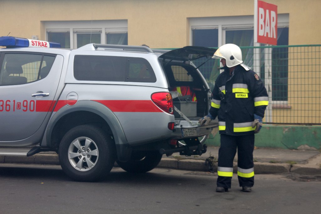 Zapaliła się hurtownia przy Nowodworskiej