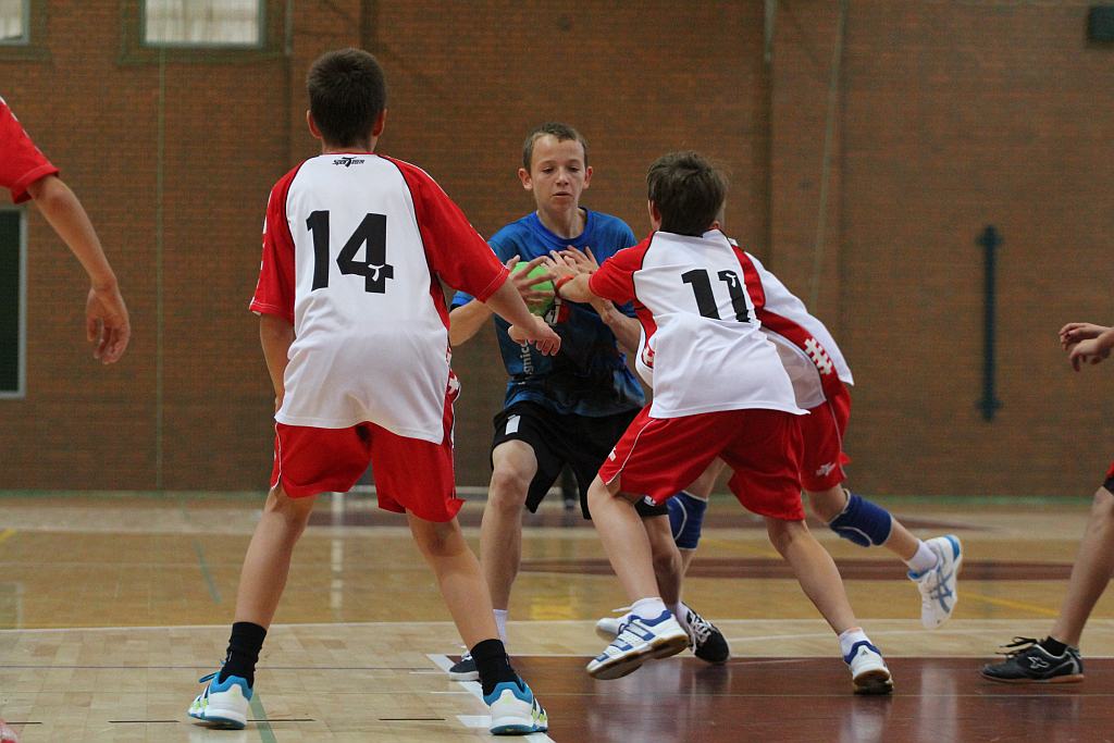 Chłopcy: MSPR Siódemka Legnica - SPR Chrobry Głogów 31:19