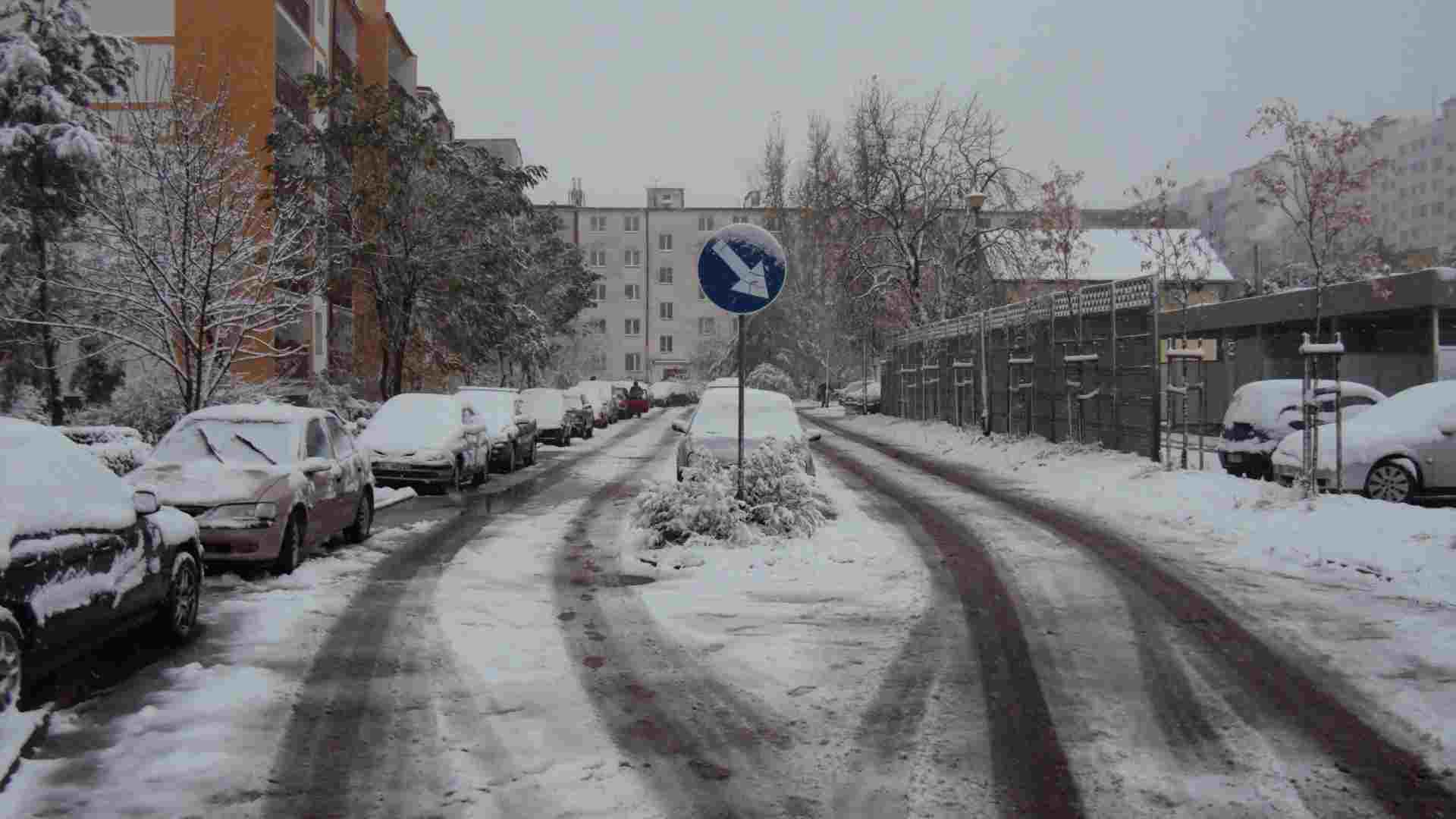 Pierwsze opady śniegu