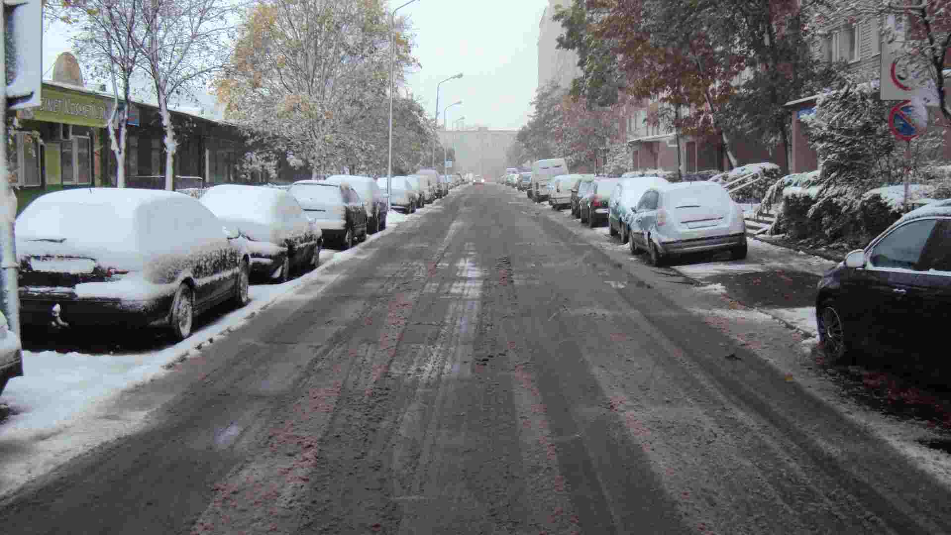 Pierwsze opady śniegu