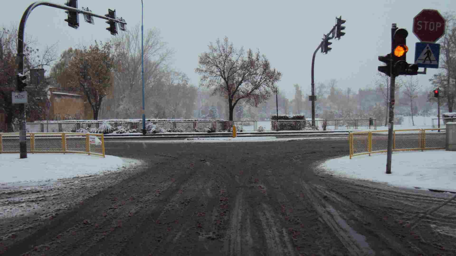 Pierwsze opady śniegu