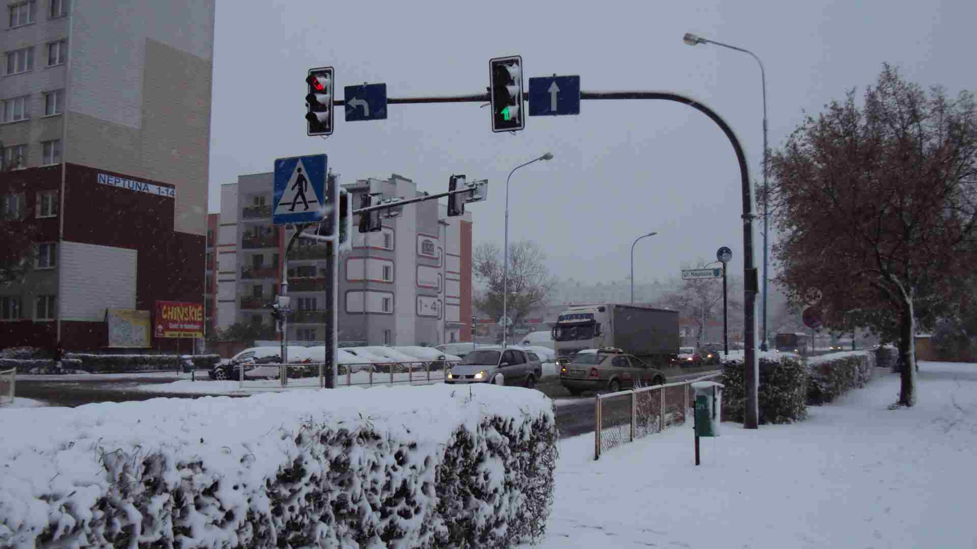 Pierwsze opady śniegu