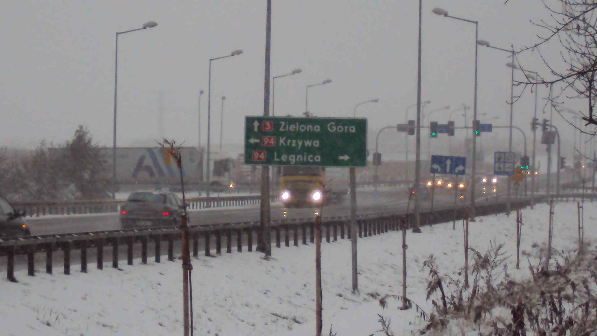 Pierwsze opady śniegu