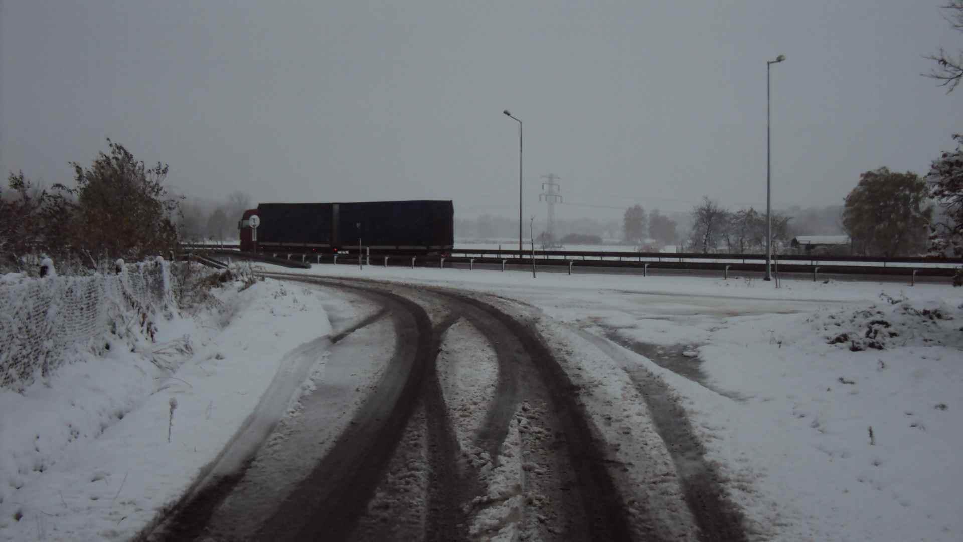 Pierwsze opady śniegu