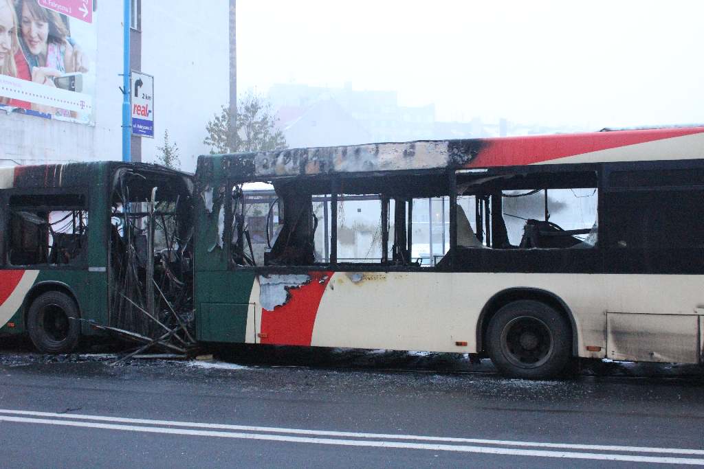 Spalił się autobus MPK