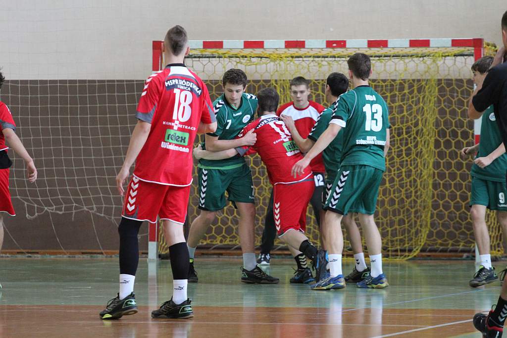 Juniorzy młodsi: MSPR Siódemka I Legnica – MSPR Siódemka II Legnica 37:27