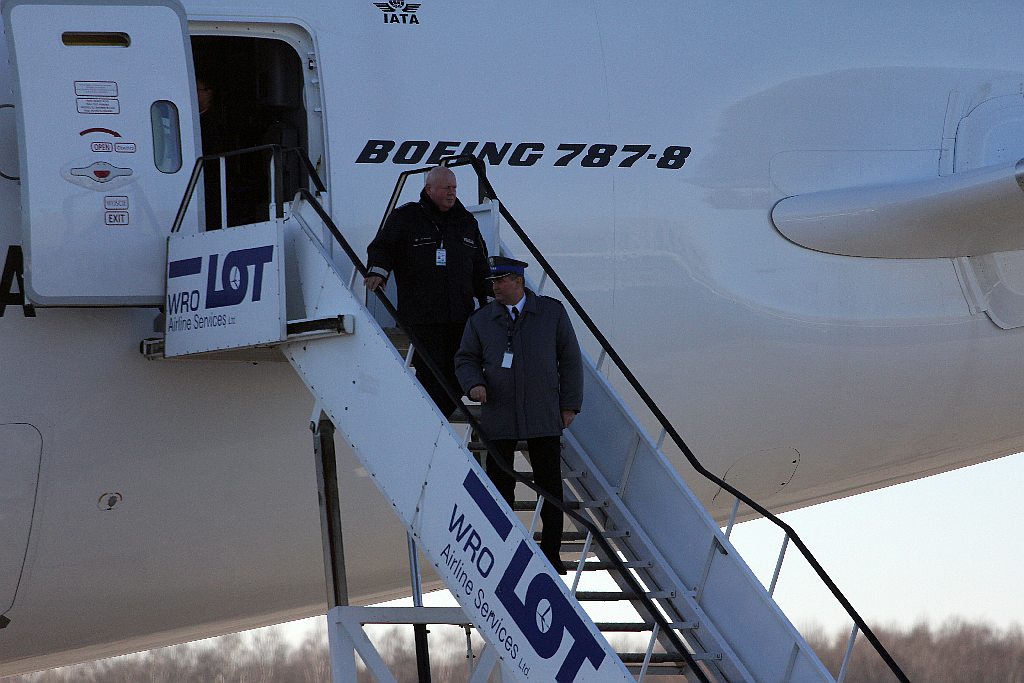 Boeing 787 Dreamliner we Wrocławiu