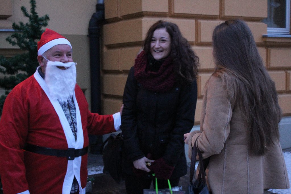 Mikołaj w I LO w Legnicy