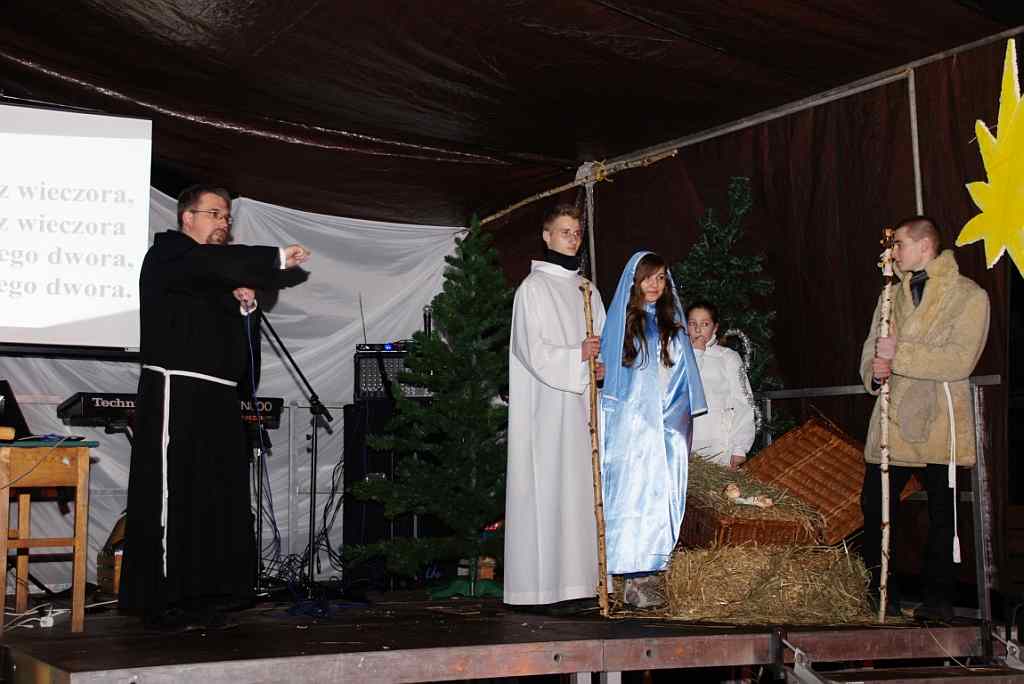 Żywa szopka u Franciszkanów