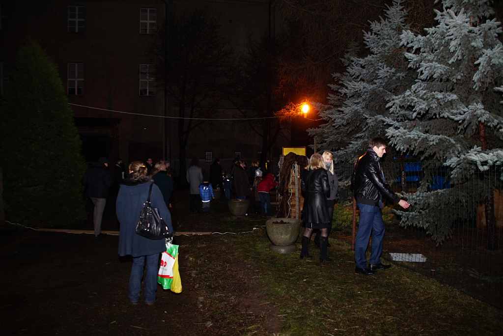 Żywa szopka u Franciszkanów