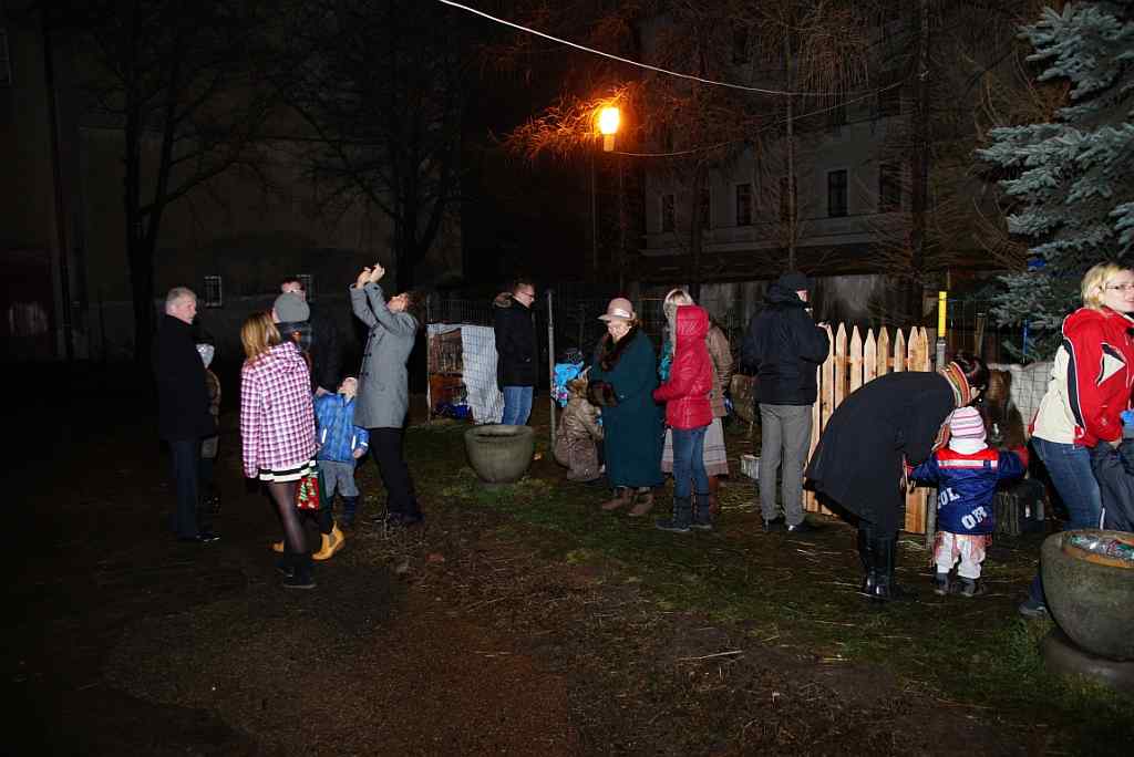Żywa szopka u Franciszkanów
