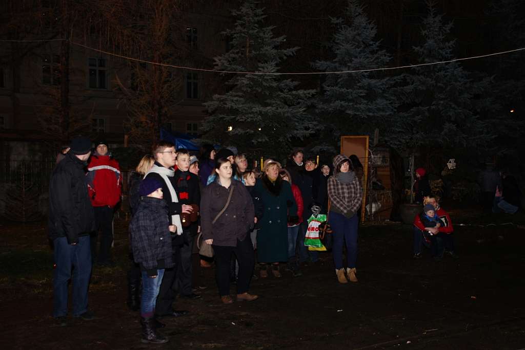 Żywa szopka u Franciszkanów
