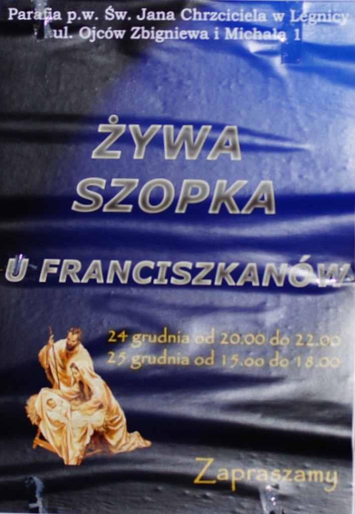 Żywa szopka u Franciszkanów