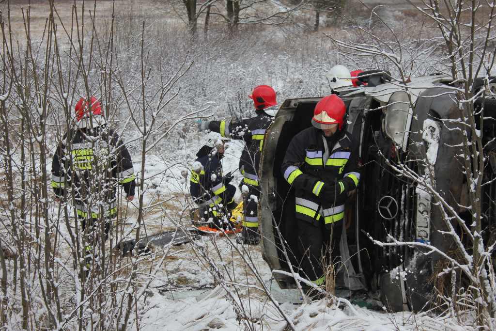 Wypadek busa w Rzeszotarach