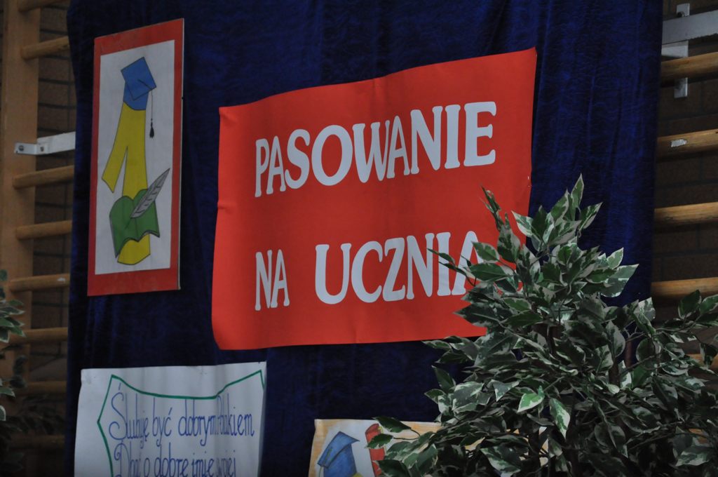 Pasowanie na ucznia w SP nr 1
