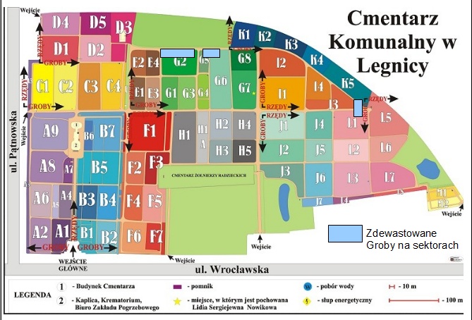 Zdewastowane groby na cmentarzu