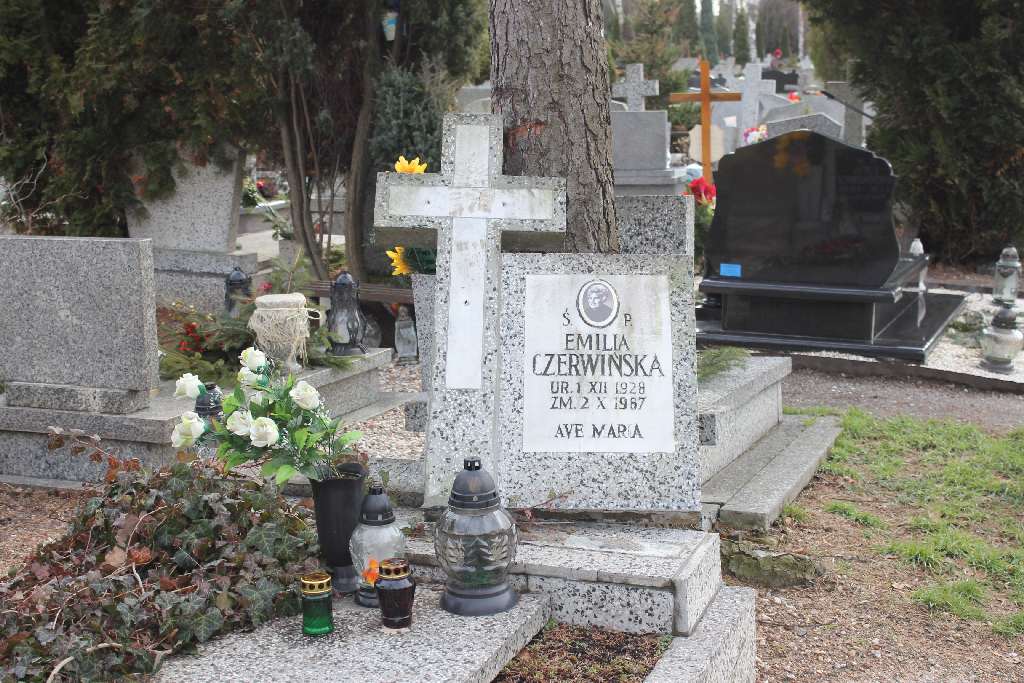 Zdewastowane groby na cmentarzu