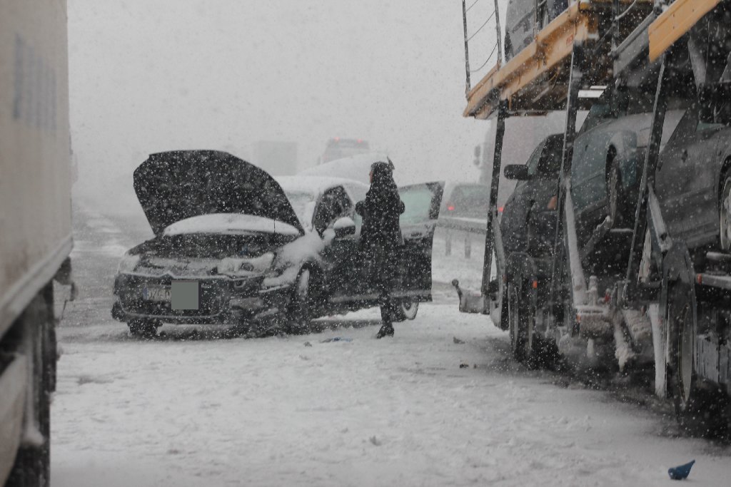 Trzy wypadki na autostradzie
