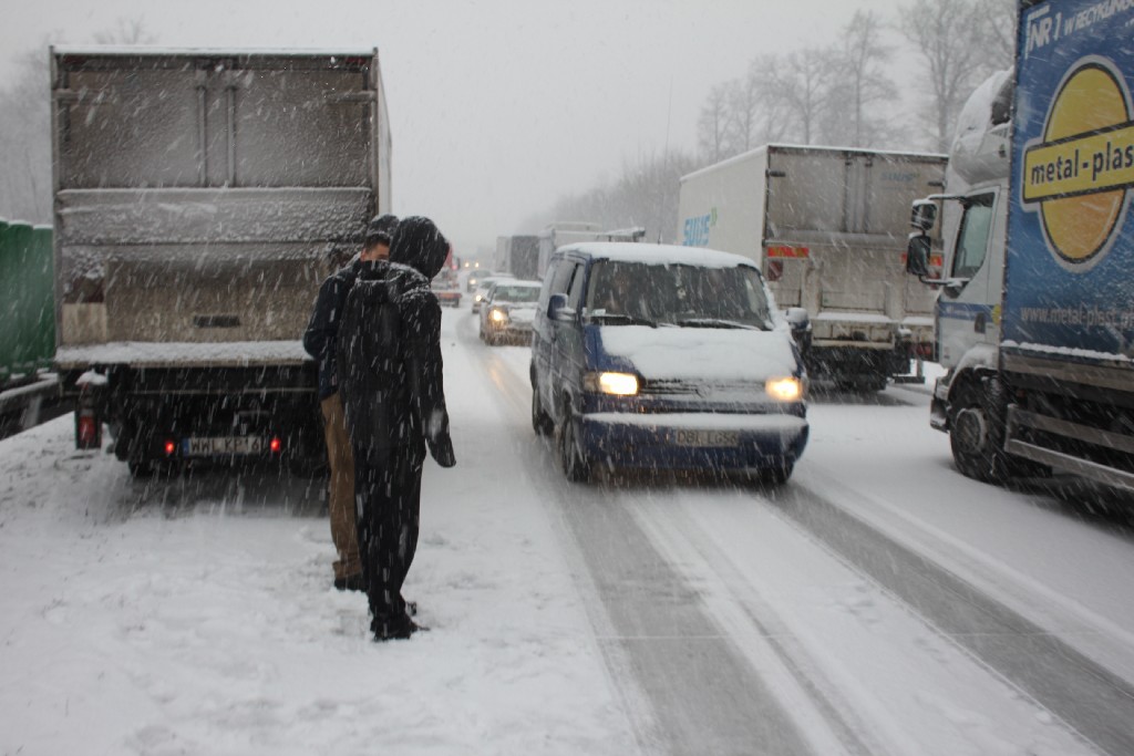 Trzy wypadki na autostradzie