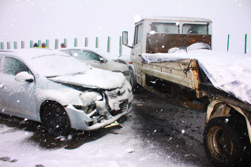 Trzy wypadki na autostradzie