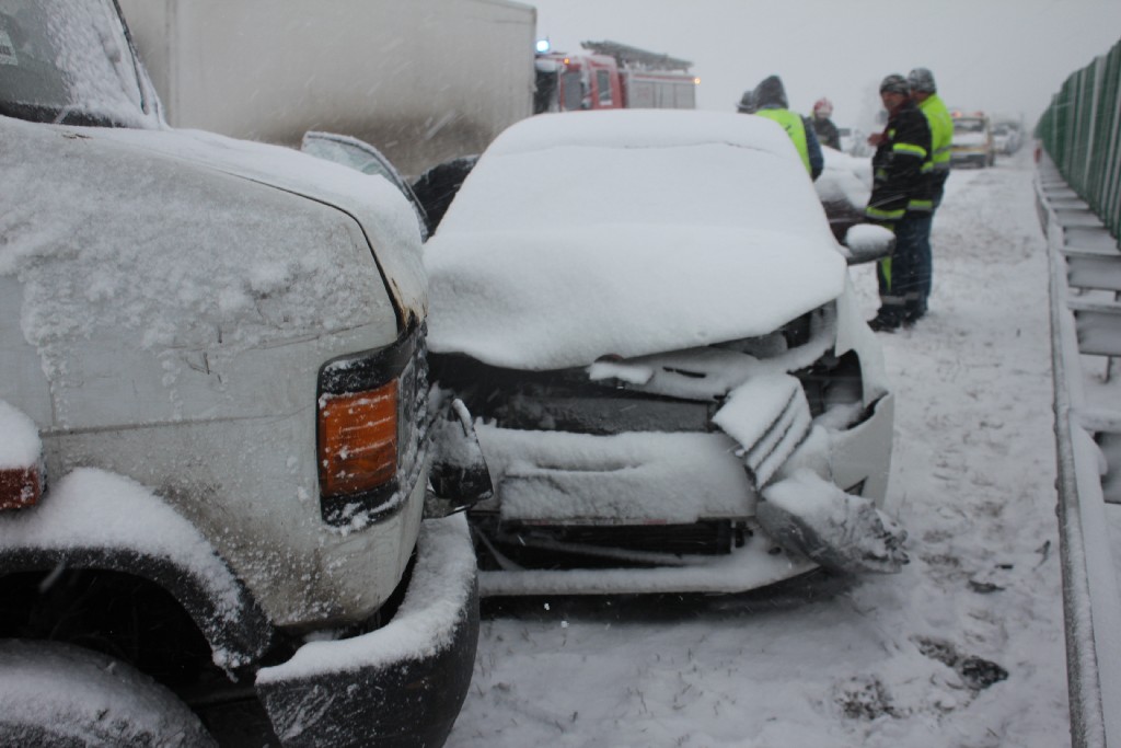 Trzy wypadki na autostradzie