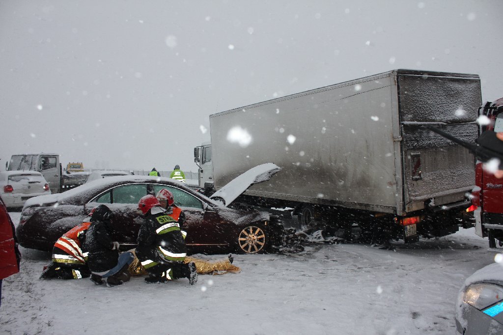 Trzy wypadki na autostradzie