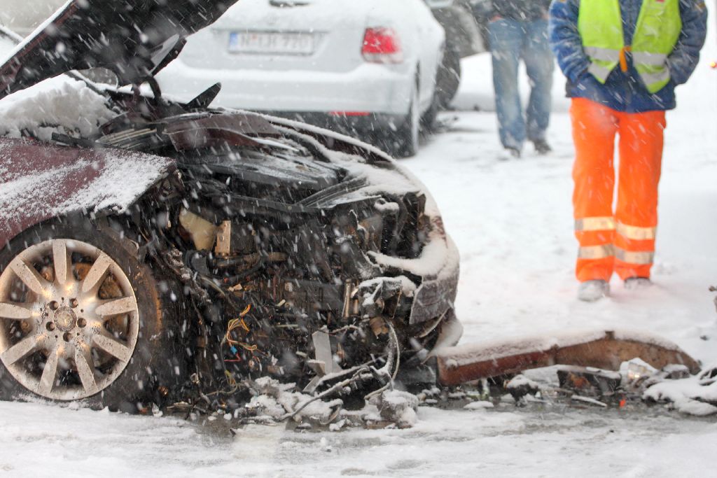 Trzy wypadki na autostradzie