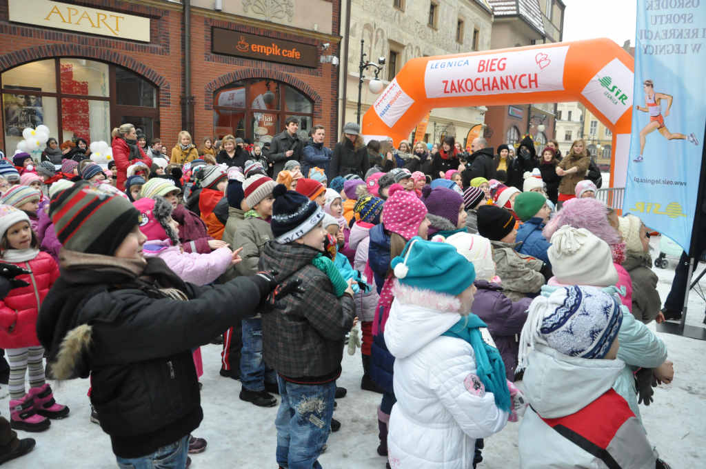 Dzieci i młodzież zmierzyli się w Biegu Zakochanych