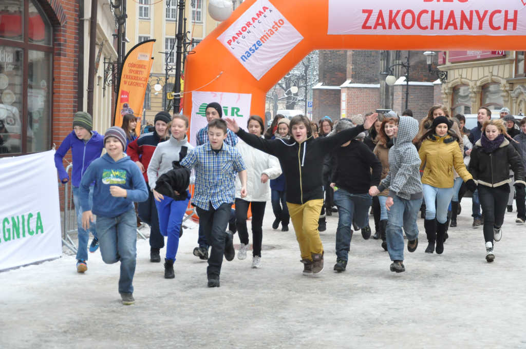 Dzieci i młodzież zmierzyli się w Biegu Zakochanych