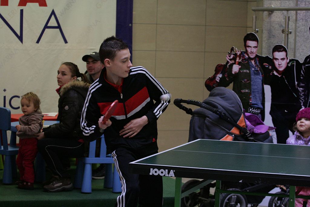 Pokazowe zajęcia i trening w tenisie stołowym