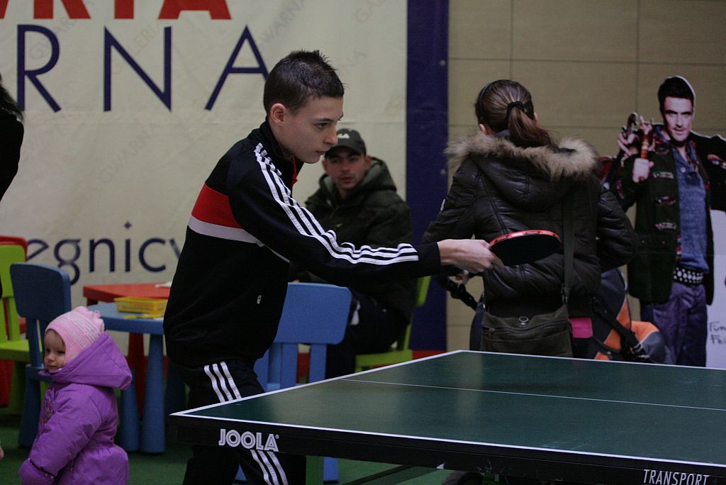 Pokazowe zajęcia i trening w tenisie stołowym