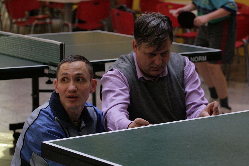 Pokazowe zajęcia i trening w tenisie stołowym