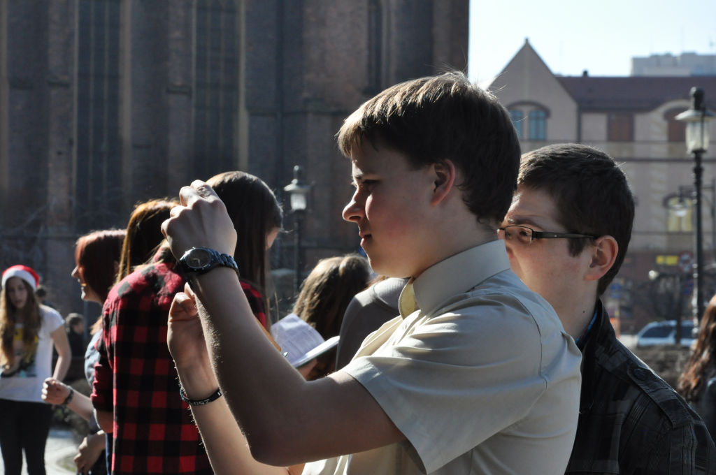 Flash mob w I Liceum Ogólnokształcącym