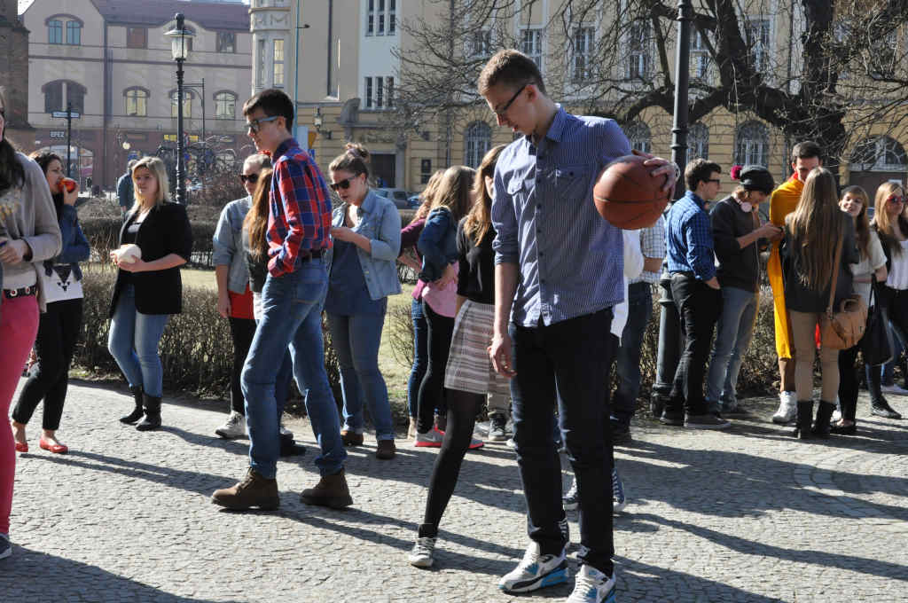 Flash mob w I Liceum Ogólnokształcącym